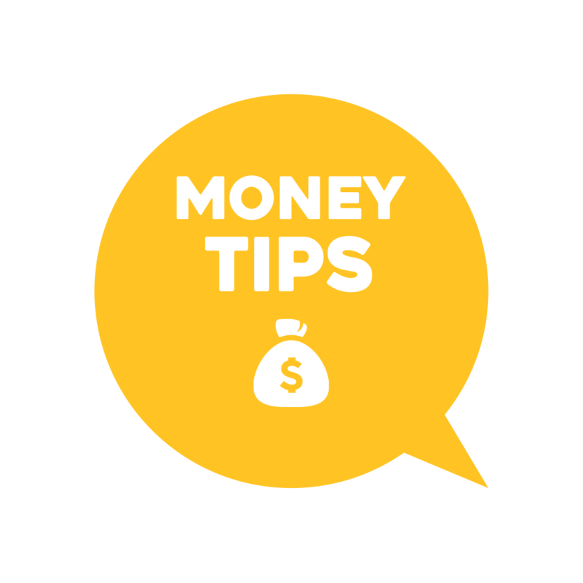 Money tips bubble